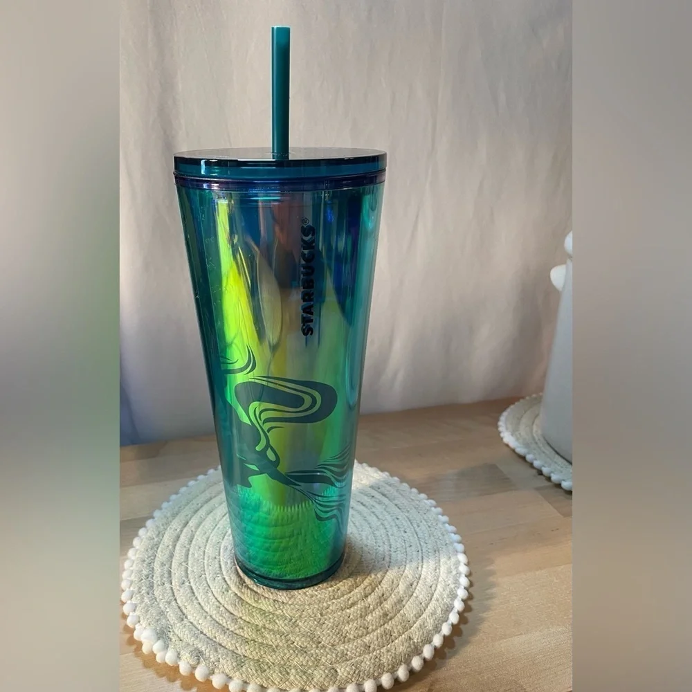 NWT 24 oz Starbucks Multicolor Reflective Tumbler